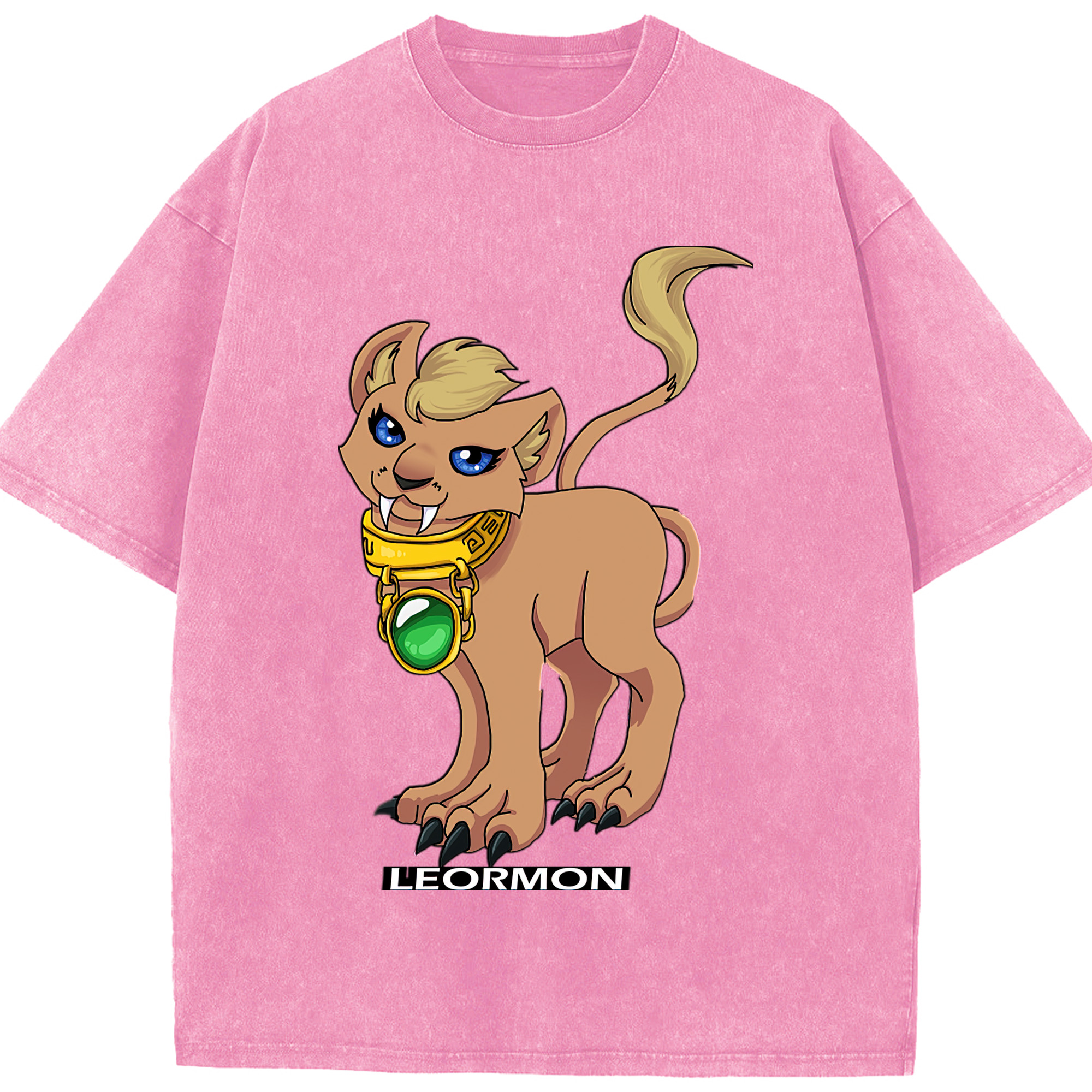 （画像用） Digimon デジタルモンスター/デジモン 綿100% ヴィンテージ風 半袖Tシャツ（フロントプリント）